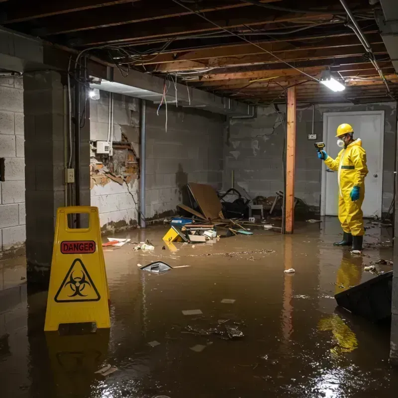 Flooded Basement Electrical Hazard in Clever, MO Property